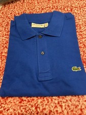 Lacoste Polo Shirt Men  s Size Small 4 Classic Fit Brilliant Blue Short Sleeve