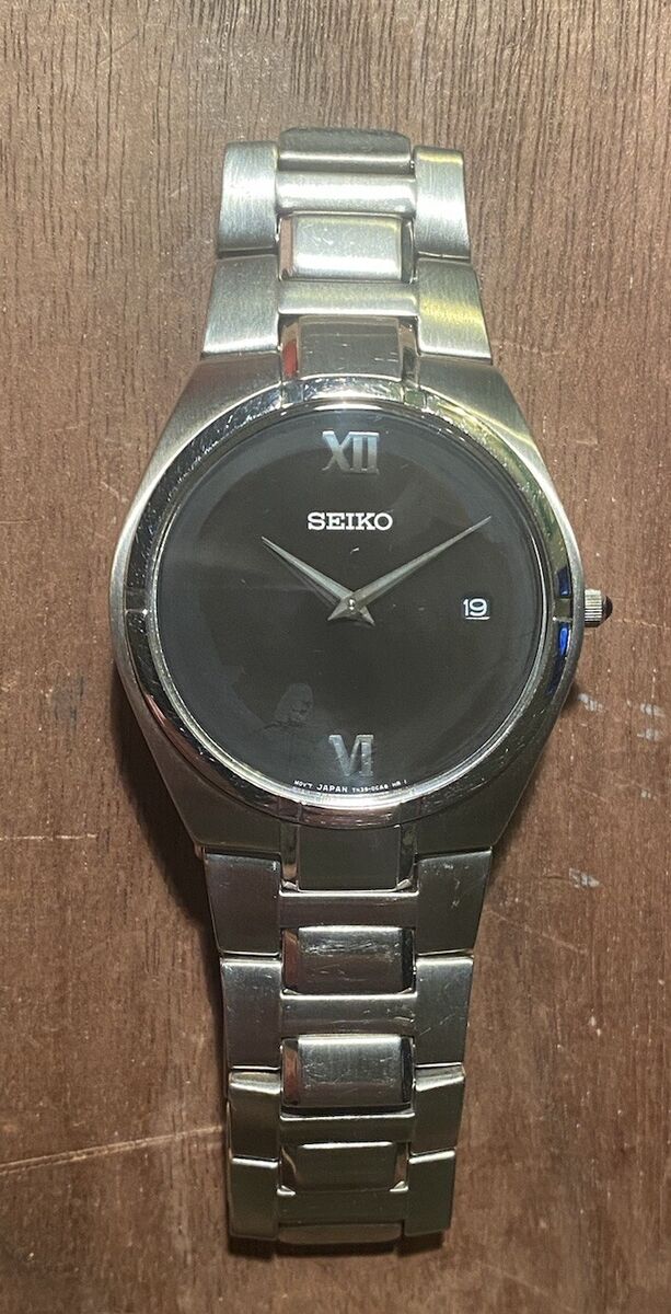 Vintage RARE Seiko 7N39-OBD0 Stainless Steel Silver Tone Vintage RARE Seiko 7N39-OBD0 Stainless Steel Silver Tone