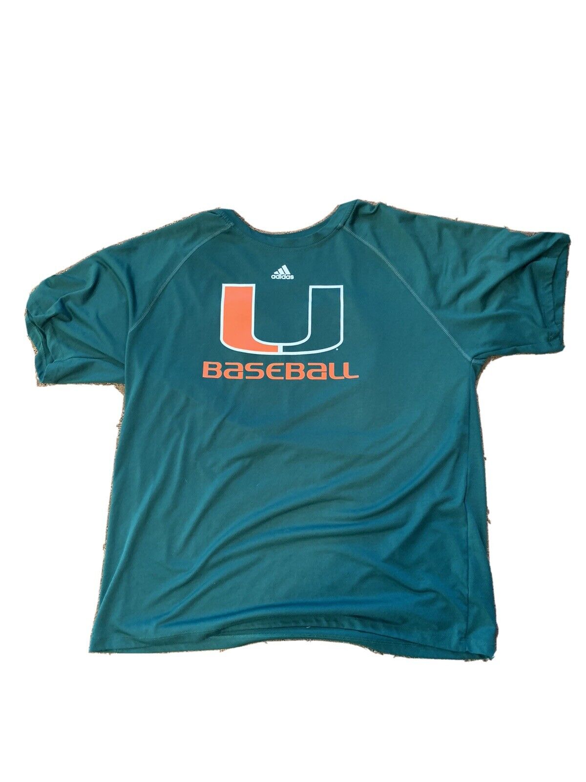 Miami Hurricanes Adidas Baseball Jersey Shirt Team Issued Game