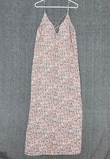 Forever 21 Maxi Dress Womens Small Multi-Color Floral Sleeveless Cottagecore