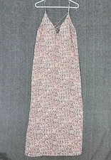 Forever 21 Maxi Dress Womens Small Multi-Color Floral Sleeveless Cottagecore