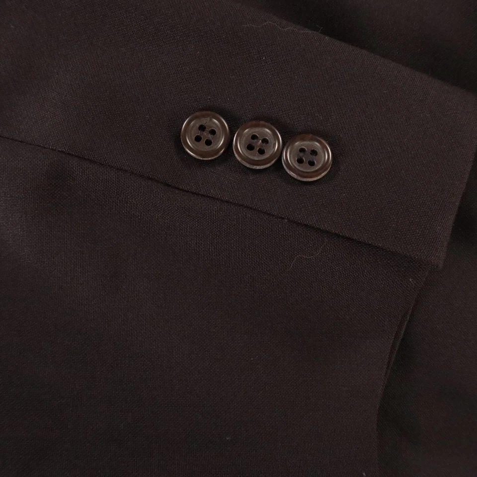 Chaqueta Blazer Abrigo Deportivo Eddie Bauer Azul Negro 100% Lana Hecho en Polonia 46L Foto 4 de 4