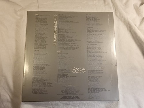George Harrison Thirty Three & 1/3 VINYL LP (FAIR, read desc.) cover VG, BEATLES - Picture 7 of 9
