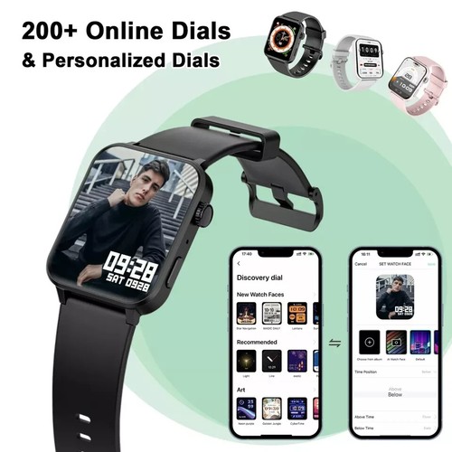 2025 Smart Watch For Men/Women, Waterproof Smartwatch Bluetooth iPhone Samsung - Picture 3 of 7