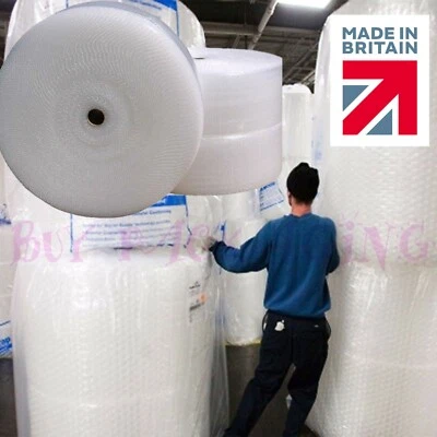 BUBBLE WRAP ROLLS SMALL LARGE (300mm, 500mm, 750mm) - FREE UK NEXT DAY DELIVERY