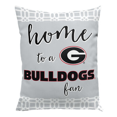 Northwest NCAA Georgia Bulldogs 2 Piece Sweet Home Fan Throw Pillow Cover, 15X12