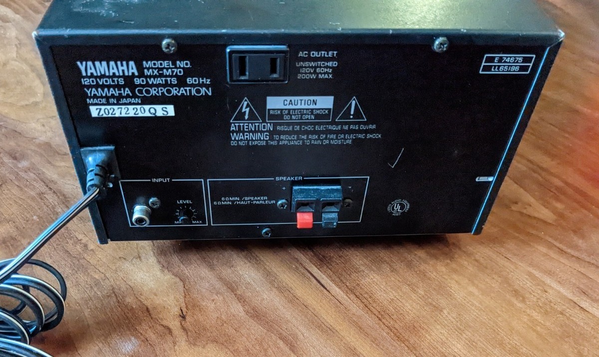 Yamaha Natural Sound MX M70 Mono Power Amplifier Vintage Amp | eBay
