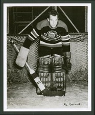 1948-49 ORIGINAL HQ 8x10 AL ROLLINS PHOTOGRAPH KANSAS CITY PLAY-MORS STANLEY CUP