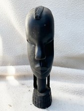 VINTAGE / ANTIKE B&Uuml;STE HOLZ GESCHNITZT HOLZ AFRIKANISCHE INDIANER FIGUR STATUE