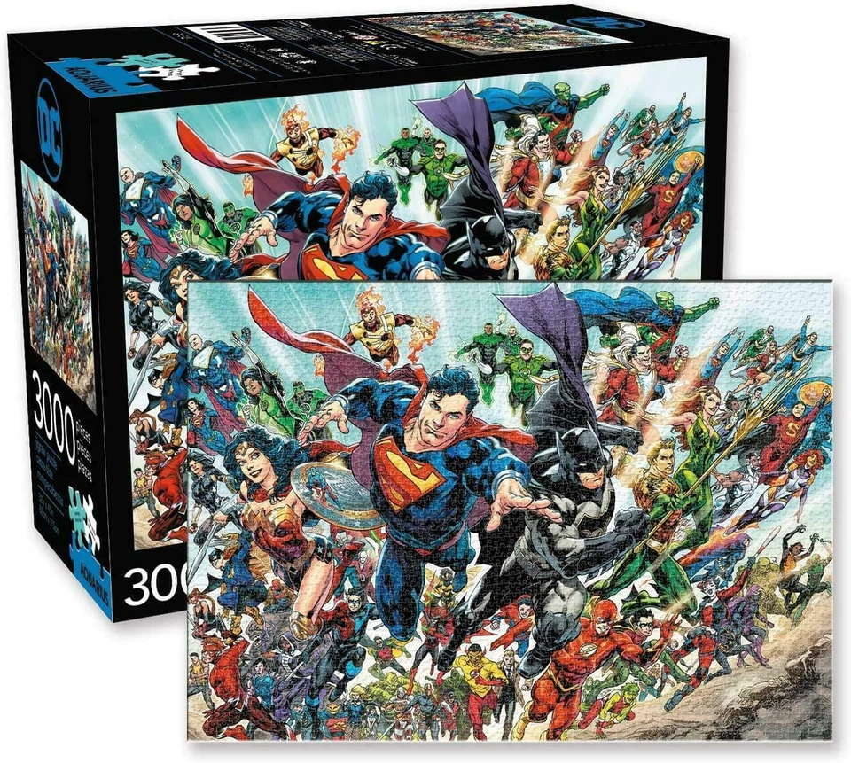 DC Comics Cast 3000 piece jigsaw puzzle 820mm x 1150mm