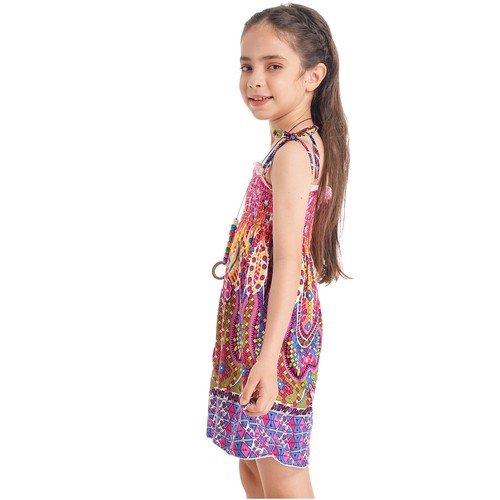 Abiti Vacanza Bambine Gilet Vacanza Con Pantaloni Tagliati E Borsa Spiaggia Carino - Foto 20 di 29