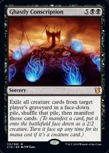 Ghastly Conscription x4 - Commander 2019 - NM-Mint, English - Commander 2019
