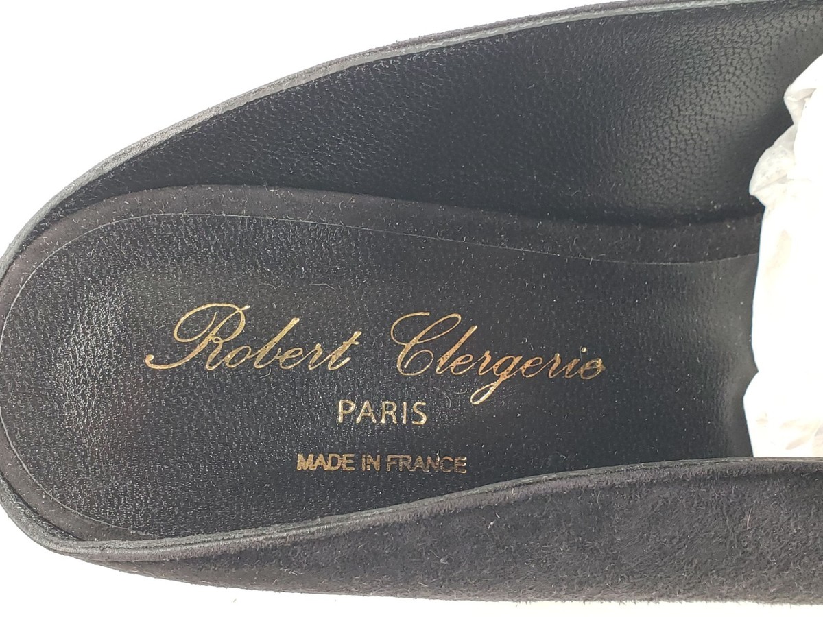 Robert Clergerie Womens Alicel Black Block Heel Suede Slip  display picture 2