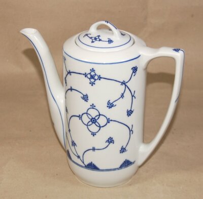 Service à Café Vintage Jäger Eisenberg Bleu Indischblau - Porcelaine De Collection GDR