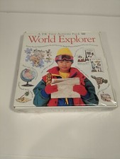 DK First Activity Pack WORLD EXPLORER 2 Books, Puzzle, Poster Educational 5 EUC