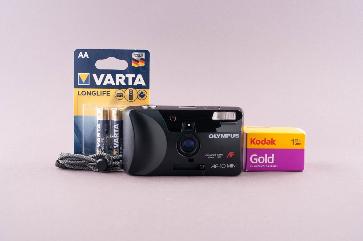 Olympus AF-10 Mini Quartz Date Point & Shoot Film Camera Box | eBay