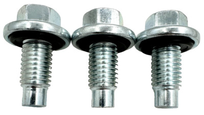 3pc 15mm-12X1.75 Oil Drain Plug (11519933 / 9L8Z-6730A) for Ford F-150 2011-2024