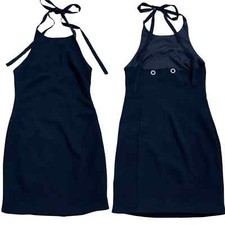 Urban Outfitters Dress Mini Black Halter NWT Size XS UO Silence & Noise