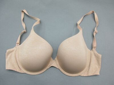 32DD Victorias Secret Beige Uplift Underwire Padded Demi Bra 2B