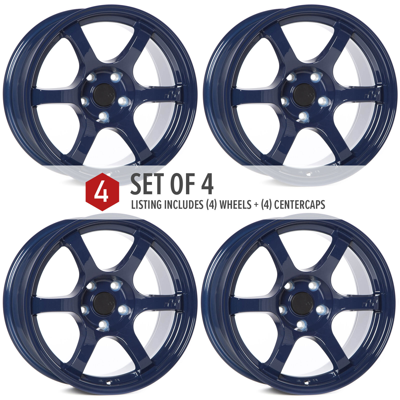 CIRCUIT CSF1 17x9 5x114.3 +20 GLOSS ULTRA BLUE SPUN FORGED WHEELS (SET ...