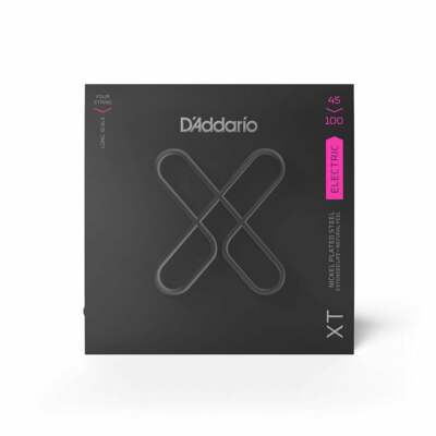 D'Addario XTB45130 XT Regular Light Gauge Coated Nickel 5-Saiter Bass 45-130