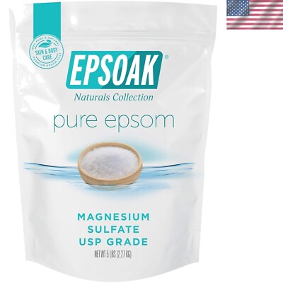 Therapeutic Epsom Salt 5 lb Pack - Ideal for Bath & Foot Spa Treatments