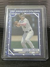2023 Panini Elite Extra Edition Primary Colors Brock Wilken /199 