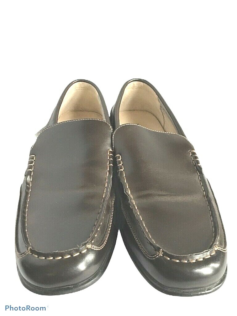 Nunn Bush Mens Driving Loafers Shoes Brown Leather Slip On 