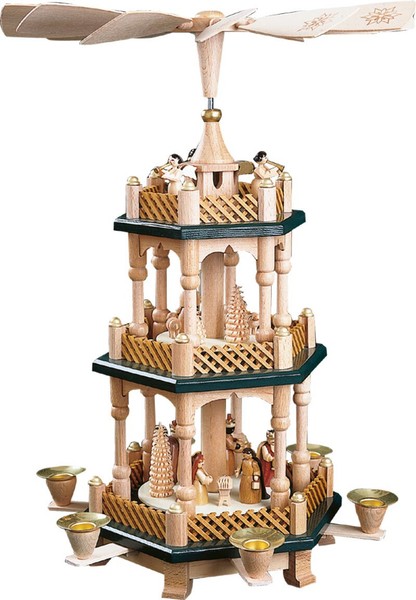 Richard GläSser Pyramide Heilige Familie, Seiffen, Erzgebirge #16732-image