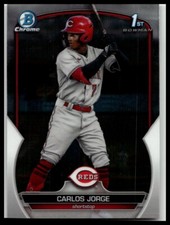 2023 Bowman Chrome Prospects #BCP-120 Carlos Jorge Cincinnati Reds