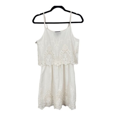 Romeo + Juliet Couture Small White Lace Tiered Dress | eBay
