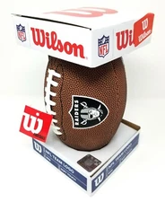 Authentic Wilson NFL Oakland Raiders Team Logo Mini Soft Touch Football