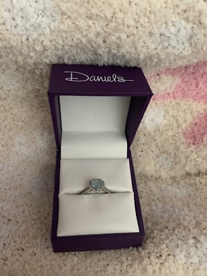promise ring for her white gold