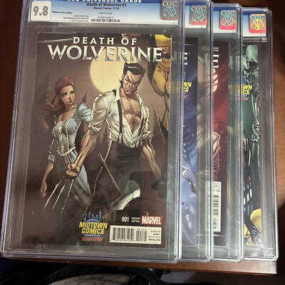 Death of Wolverine 1-4 SET CGC 9.8 11/14, WP, S-CS, A-SM,JL, C-JSC MC NY{CGCB3}
