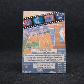Tecmo Super NBA basketball (NES) CIB W/Sticker - Authentic Good Condition