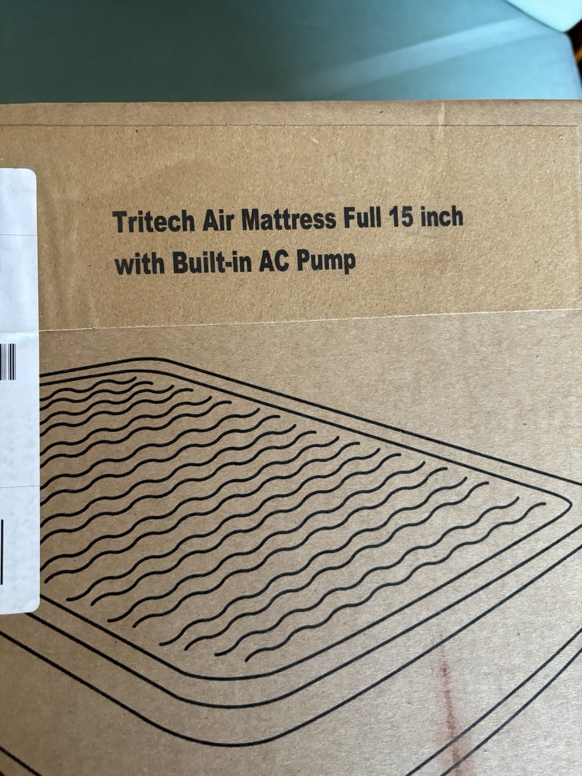 Tritech Full Air Mattress 15 Inch Built-in Pump Adults Bestway 67956E