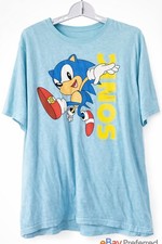 Vintage Blue Sonic The Hedgehog Leaping Tee Shirt Size 2XL Sega Nice CR80 XXL