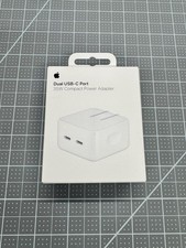 Apple 35W Dual USB-C Port Compact Wall Power Adapter MHJ83LL/A