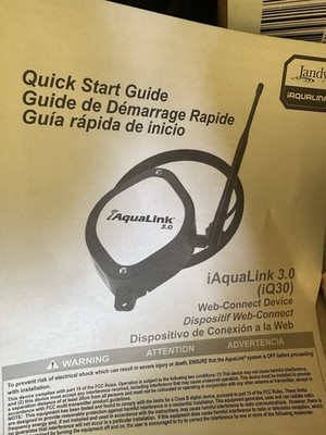 Jandy iAquaLink 3.0 iQ30 Web-Connect Device Wireless w/ Antenna & Cable