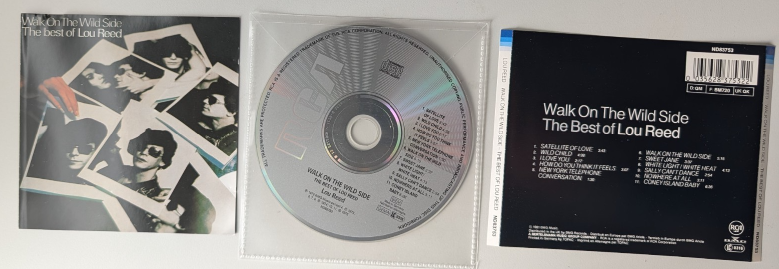 Lou Reed : Walk on the Wild Side-Best of CD 1981 ND83753 NO CASE just CD+artwork