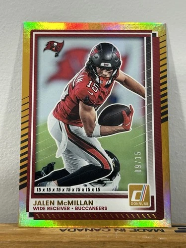 2025 Panini Jalen McMillan Jersey Number (/15) (Raw)