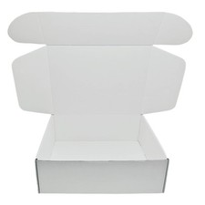 5 PCS 12x9x4 Inches Small Corrugated Mailer Cardboard Shipping Boxes White