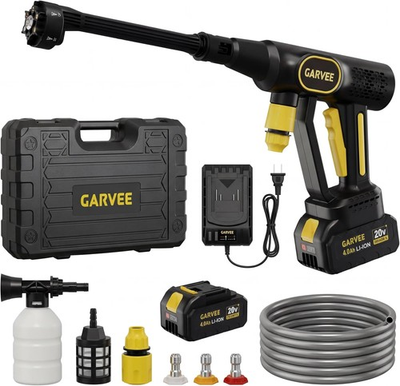 #ad #ad 6in1 Cordless Pressure Washer Portable Power Washer Battery 320PSI 26ft Hose $60.15