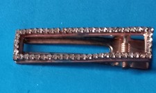 One Vintage Rhinestone Hair Barrette. 2.75"  V