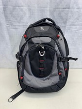 Swiss Digital Design Laptop Backpack w/USB Charging Port-Black/Grey.