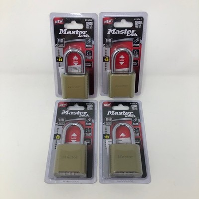 4 PK Master Lock 875DLF Set Your Own Combo Padlock 1 1/2'' #6 Weather Resistant