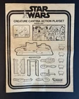 Vintage Star Wars CREATURE CANTINA INSTRUCTIONS Original 1978 Kenner NICE!!