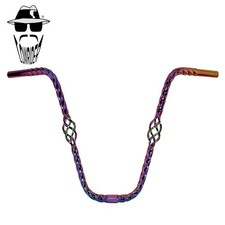 ORIGINAL LOWRIDER Bird Cage Twisted Handlebar Oil Slik 16" Rise Choppers/Cruiser