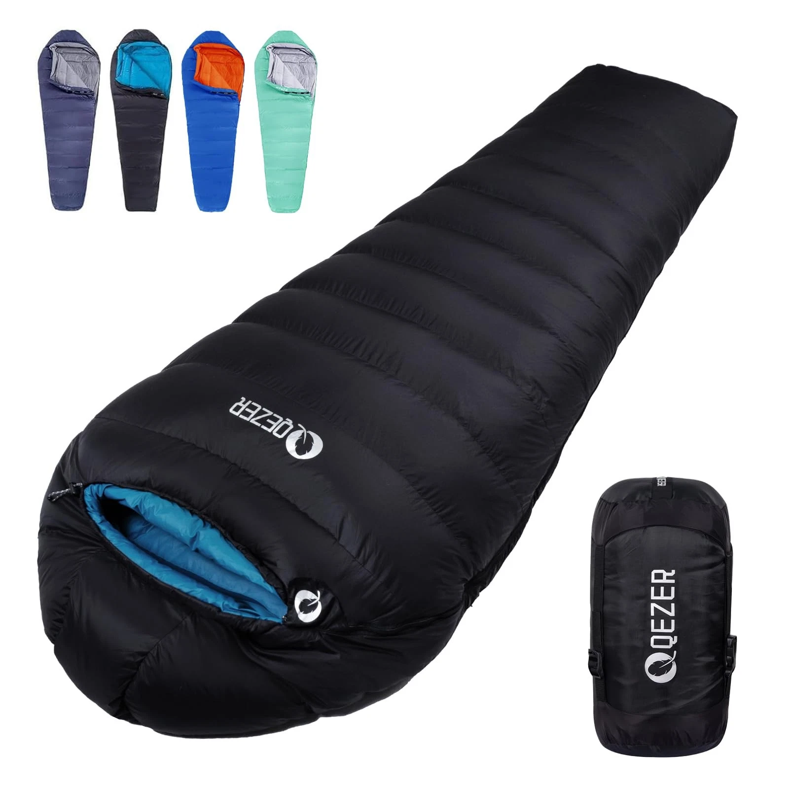 Down Sleeping Bag 4 Season, Lightweight Winter Sleeping Bag 0 Degree to