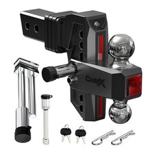 Adjustable Trailer Hitch Fits 2 Inch Receiver Aluminum Tow Hitches With 6-in...